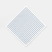 Blue Gingham Paper Napkins スタンダードランチョンナプキン (角)