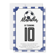 Blue Gingham Soccer Birthday Party