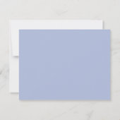 Blue Gingham Stork Nursery Note Card 招待状 (裏面)