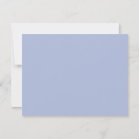 Blue Gingham Stork Nursery Note Card 招待状 (裏面)