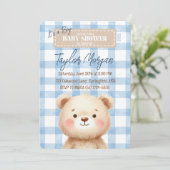 Blue Gingham Teddy Bear 招待状 (スタンド正面)