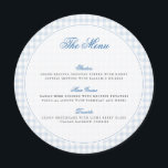 Blue Gingham Teddy Bear Neutral Baby Shower メニュー<br><div class="desc">Beautiful invitations and stationery for special occasions and festivals are available in both physical and digital formats. We can extend any design into matching items such as RSVP cards,  labels,  envelopes,  and more. Customization is available upon request. Looking forward to hearing from you!</div>