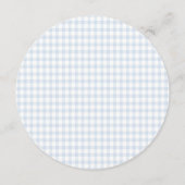 Blue Gingham Teddy Bear Neutral Baby Shower メニュー (裏面)