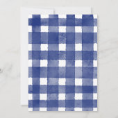 Blue Gingham Wrestling Birthday Party 招待状 (裏面)
