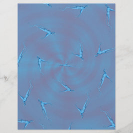 Blue Ginseng Man Bulk Scrapbook Paper Pages チラシ