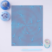 Blue Ginseng Man Bulk Scrapbook Paper Pages チラシ (シングル)