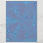 Blue Ginseng Man Scrapbook Paper 2-Sided Page (正面)