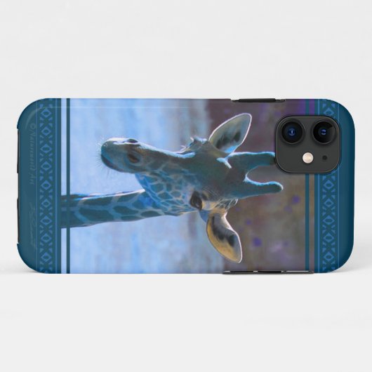 Blue Giraffe iPhone5ケース Case-Mate iPhoneケース (裏面(横))