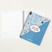 Blue Girly Mid-Century Salon プランナー手帳 (ディスプレー)