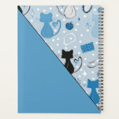 Blue Girly Mid-Century Salon プランナー手帳 (裏面)