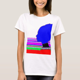 Blue Glitch Profile – Pop Art T‑Shirt Tシャツ