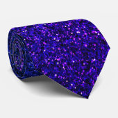 Blue Glitter Abstract Birthday Wedding Gift Favor ネクタイ (ロール)