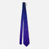Blue Glitter Abstract Birthday Wedding Gift Favor ネクタイ (裏面)