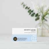 Blue Global Box ストライプ FounderCEO 名刺 (スタンド正面)