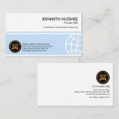 Blue Global Box ストライプ FounderCEO 名刺 (正面/裏面)