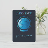 Blue Globe Passport Travel Diaper Raffle エンクロージャーカード (スタンド正面)