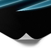 Blue Glow Neon USAアメリカ合衆国フォトウォールポスター ポスター (角)