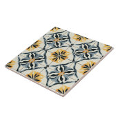 Blue, Gold and Off White Ceramic Tile タイル (側面)