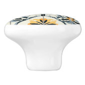 Blue Gold  and Off White Pattern  セラミックノブ (側面)