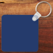 Blue & Gold Colors Professional Trendy Modern Name キーホルダー (裏面)