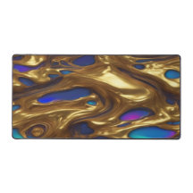 Blue & Gold - Desk Mat