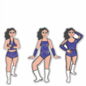 Blue Gold Dots #2 シール (正面)