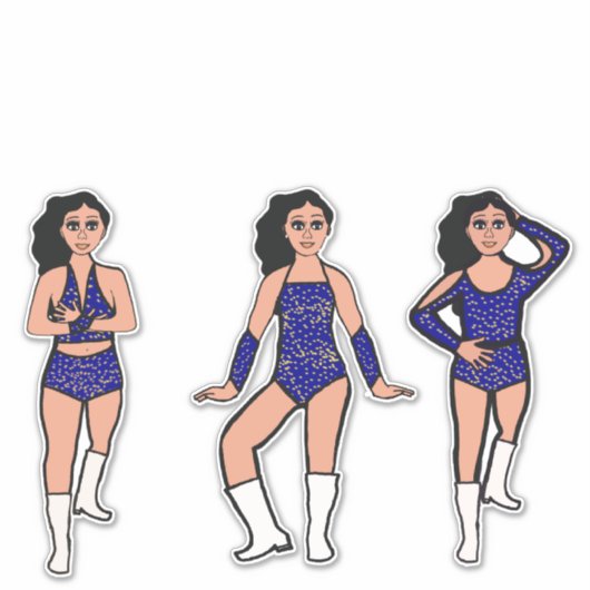 Blue Gold Dots #2 シール (正面)