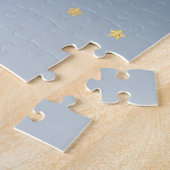 Blue Gold Dream Stars Unicorn ジグソーパズル (側面)