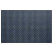 Blue Gold Elegant Fabric Crafting Pattern ファブリック (ファットクウォーター)