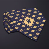 Blue Gold Football Icon Necktie ネクタイ