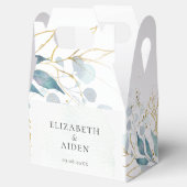 Blue Gold( Imitat) White Wedding Collection フェイバーボックス (オープン)