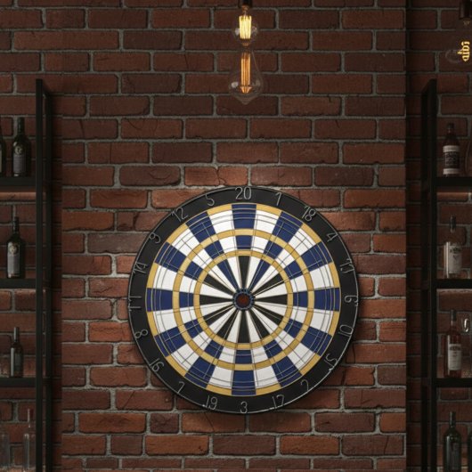Blue Gold Professional Dartboard Wall Art ダーツボード