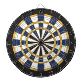 Blue Gold Professional Dartboard Wall Art ダーツボード (正面)