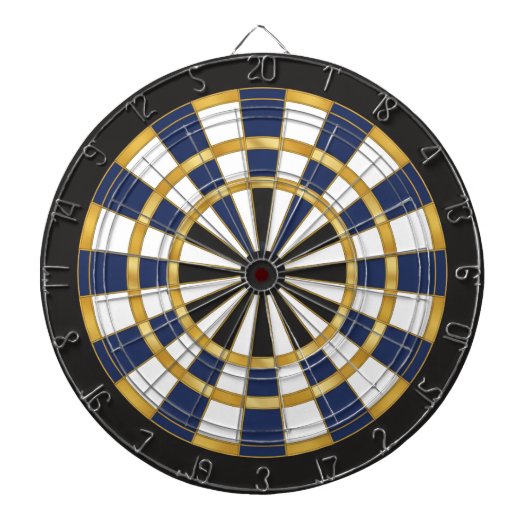 Blue Gold Professional Dartboard Wall Art ダーツボード (正面)