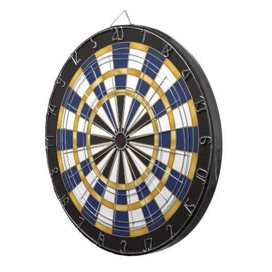 Blue Gold Professional Dartboard Wall Art ダーツボード (正面右)
