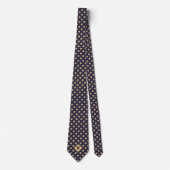 Blue Gold Volleyball Icon Necktie ネクタイ (正面)