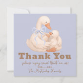 Blue Goose Labor Delivery NICU Hospital Thank サンキューカード (正面)