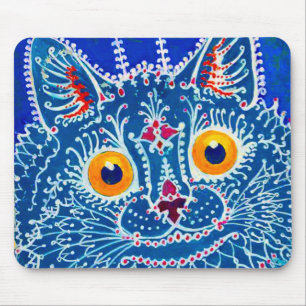 Blue Gothic Cat マウスパッド