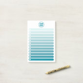 Blue Gradient Business Logo To Do List ポストイット (デスク上)
