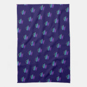 Blue Gradient Coffee Break  キッチンタオル (縦)