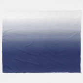 Blue Gradient Fleece Blanket - Modern Eclectic フリースブランケット (正面(横))