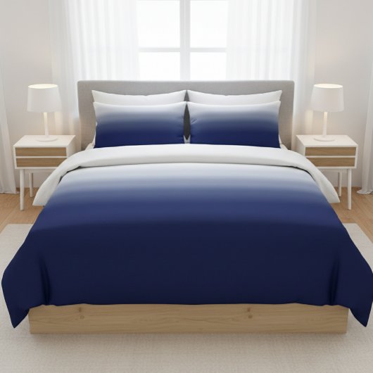 Blue Gradient Fleece Blanket - Modern Eclectic フリースブランケット