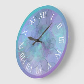 Blue gradient wall clock ラージ壁時計 (傾斜)