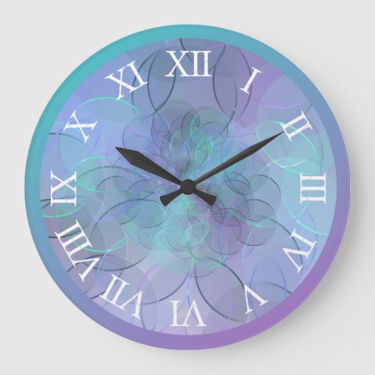 Blue gradient wall clock ラージ壁時計 (正面)