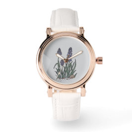 Blue Grape Hyacinth Watch 腕時計