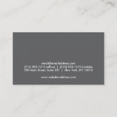 BLUE/GRAYカメラロゴの名刺 名刺 (裏面)