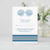 Blue Gray 航海の Seashells応答カード 出欠カード (スタンド正面)