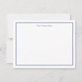 Blue Gray Geometrical Design Personal Note Card ノートカード (正面)