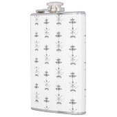 Blue Gray Green Geometric フラスク (左)