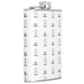 Blue Gray Green Geometric フラスク (右)